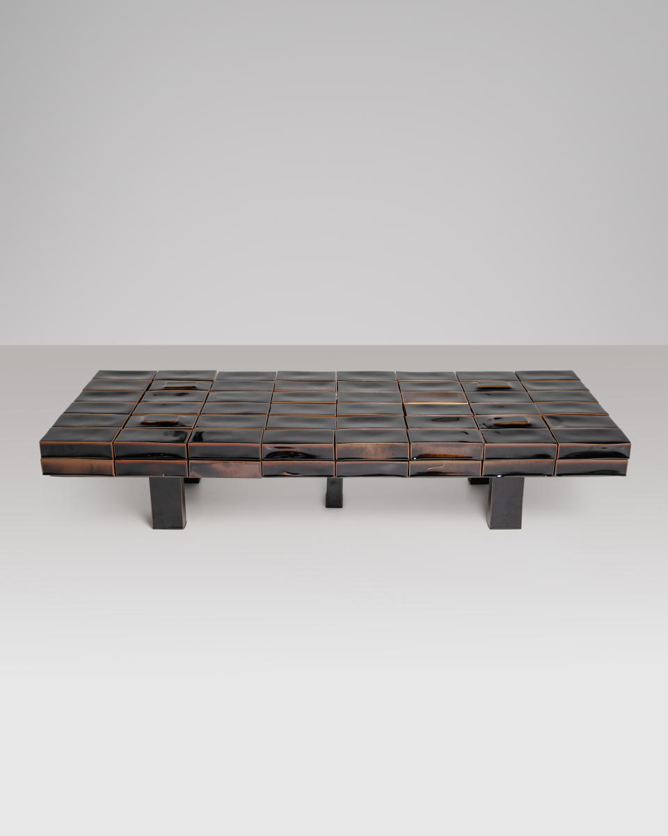 Emmanuel Boos created this ceramic coffee table.