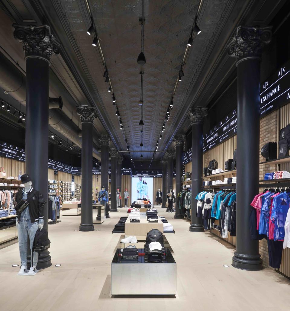 The A|X Armani Exchange flagship store in SoHo.