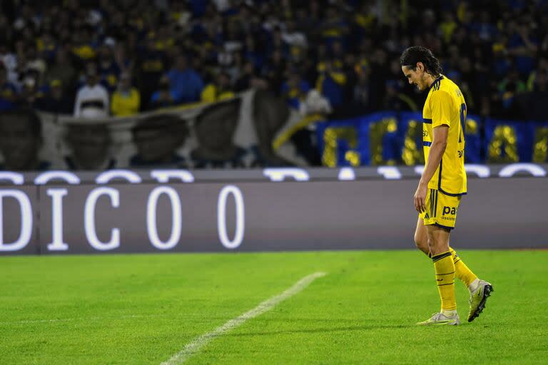 Cavani renació como el gran goleador que es, pero tuvo una mala noche en la semifinal de la Copa de la Liga ante Estudiantes