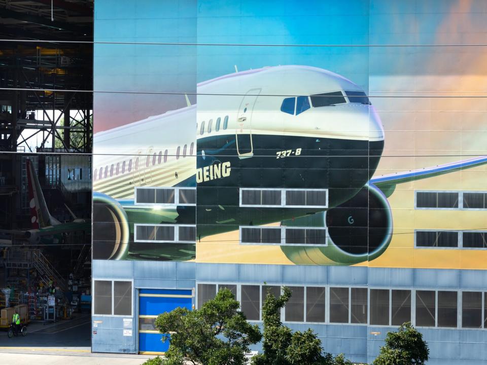 Looking at Boeing's 737 production plant in Renton, Washington