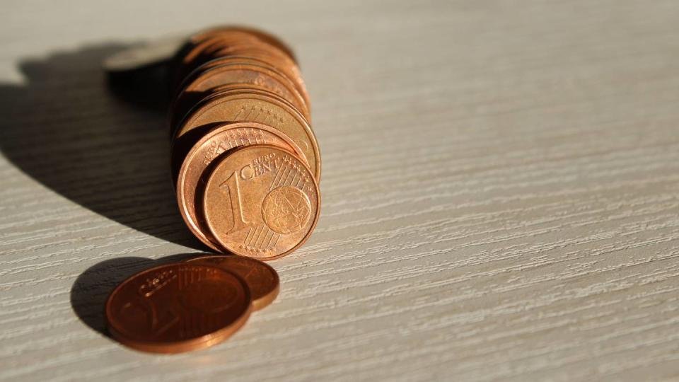 Pièces de 1 et 2 centimes d'euros