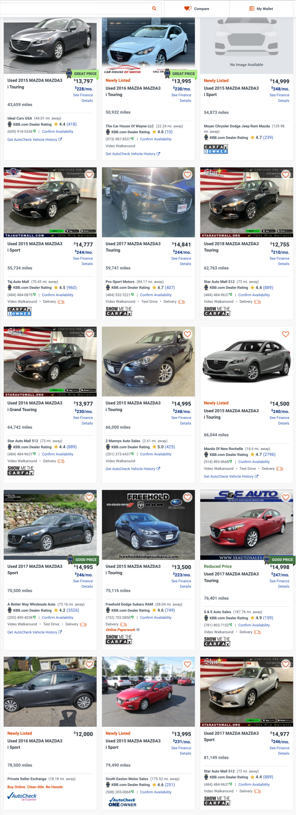 Screenshot: Autotrader.com