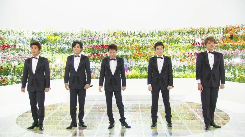 曾是國民天團的「SMAP」4年前宣告解散，震驚日本演藝圈。（翻攝富士電視台）