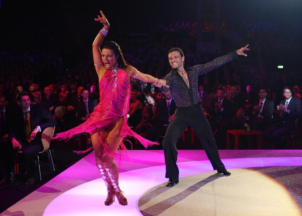 Cricketer Mark Ramprakash and Karen Hardy perform during the BBC Sports Personality of the Year 2007 awards, at the NEC in Birmingham.