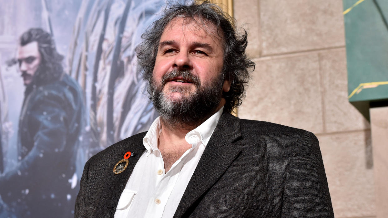  HOLLYWOOD, CA - DECEMBER 09: Writer/director/producer Peter Jackson attends the premiere of New Line Cinema, MGM Pictures and Warner Bros. Pictures' "The Hobbit: The Battle of the Five Armies" at Dolby Theatre on December 9, 2014 in Hollywood, California. 