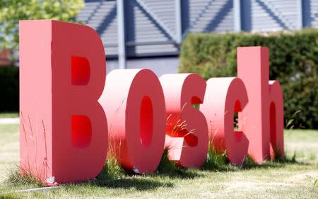 The Bosch logo is seen in Reutlingen, Germany, June 16, 2017. REUTERS/Michaela Rehle