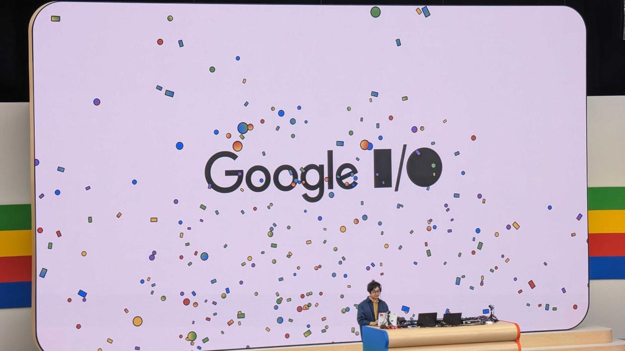  Google I/O 2024 stage. 