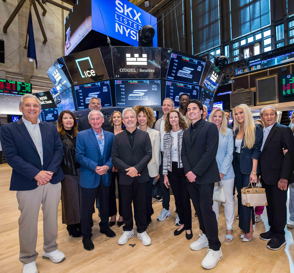 Skechers, Opening Bell, NYSE, Michael Greenberg, David Weinberg, Julius Randle, stock exchange, nyc