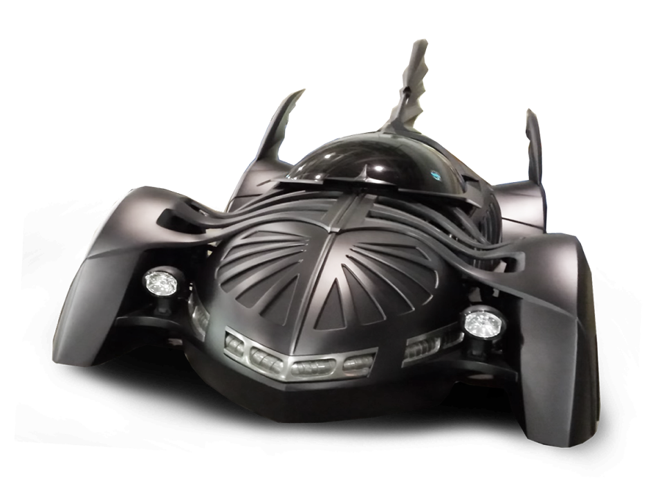 A picture of a Batmobile 1995 from the film "Batman Forever" ahead of the Batmobile's appearance at the 71st annual Meguiar's Detroit Autorama at the Huntington Place March 1-3 in Detroit.