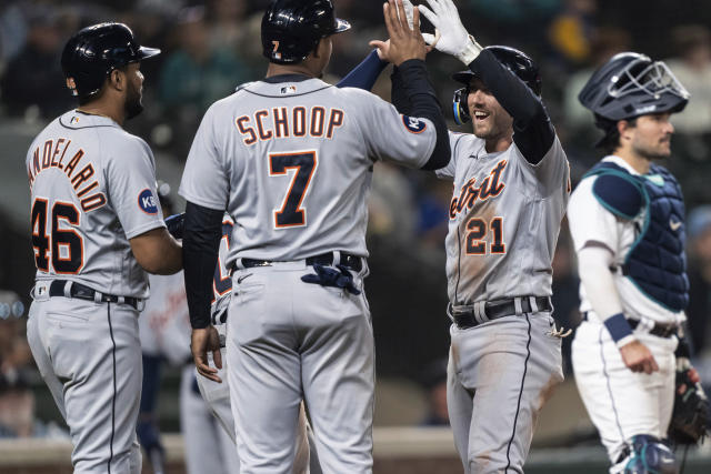 Catcher Torrens gets win, Tigers get swept in DH with Mariners