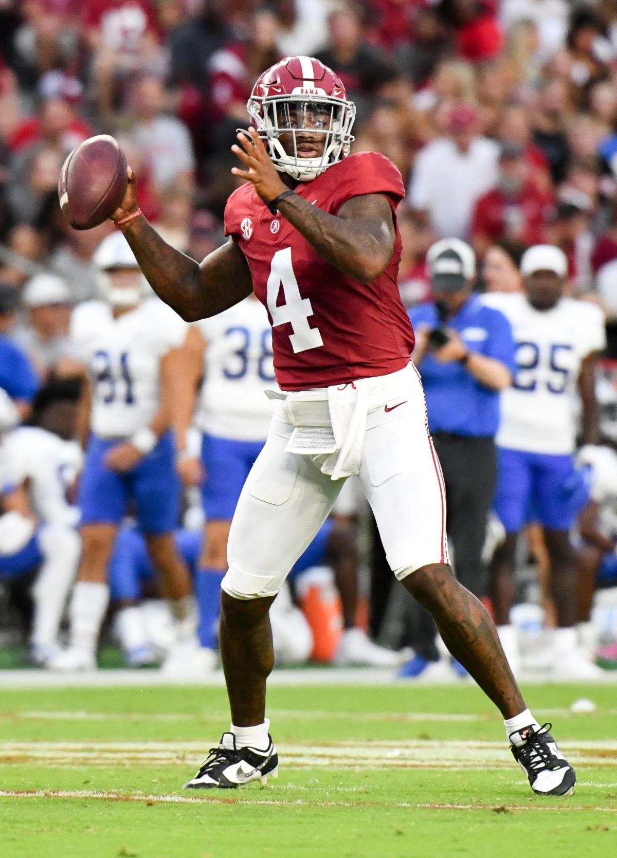 Alabama QB depth chart Jalen Milroe is on top, and left no doubt vs