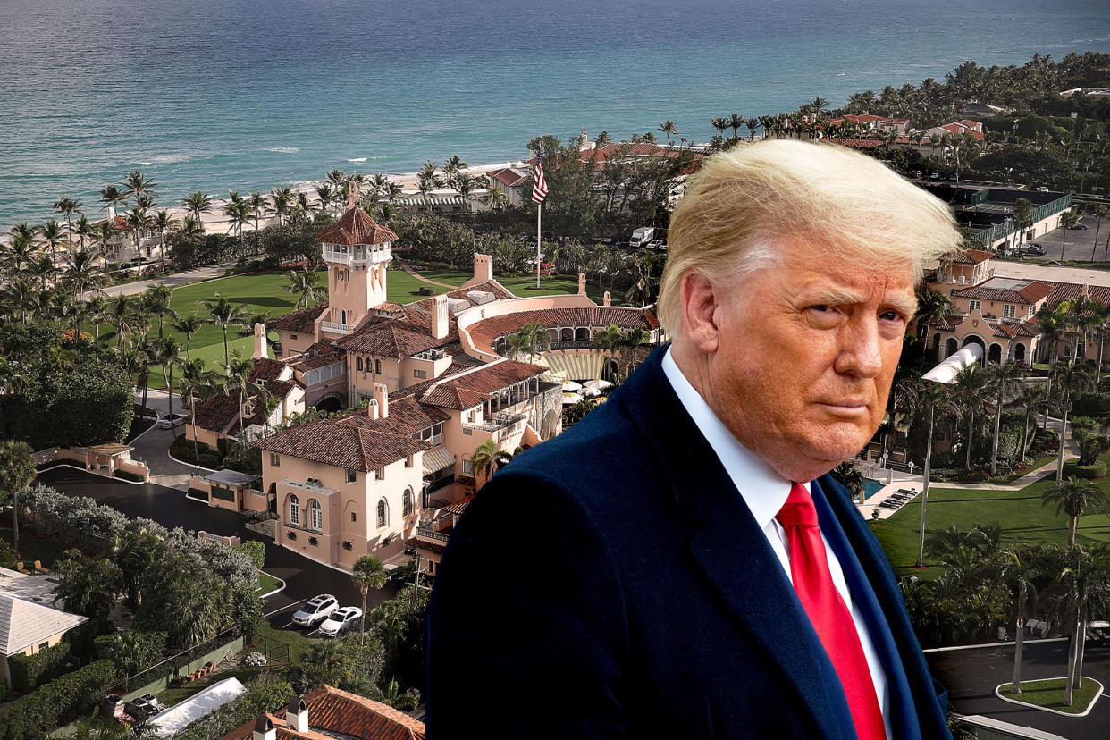 Donald Trump; Mar-a-Lago resort Photo illustration by Salon/Getty Images