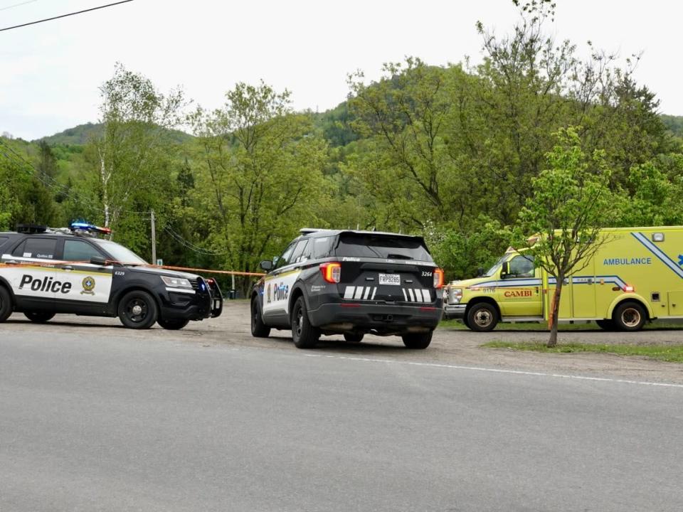 The body of the girl was found just after 9:00 a.m. Sunday after a cyclist contacted local authorities.  (Radio-Canada/Mathieu Wagner - image credit)