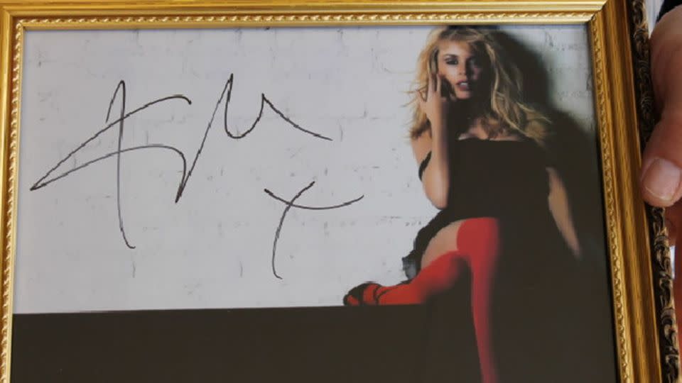 Signed Kylie Minogue merchandise was just one of his many lavish purchases. Source: NSW Police Media