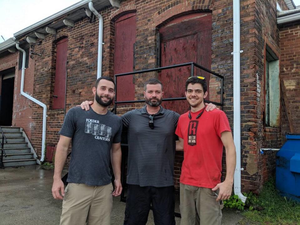 Southern Strain Brewing Co. team Bart Roberts, Ford Craven and Jake Allen.