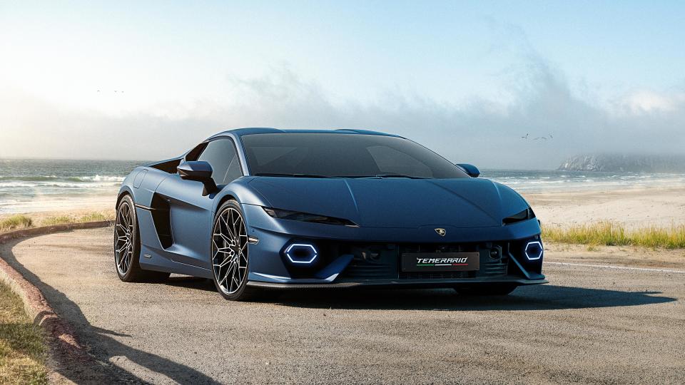 Novo Lamborghini Temerario em Pebble Beach, Califórnia. (Crédito: Lamborghini)