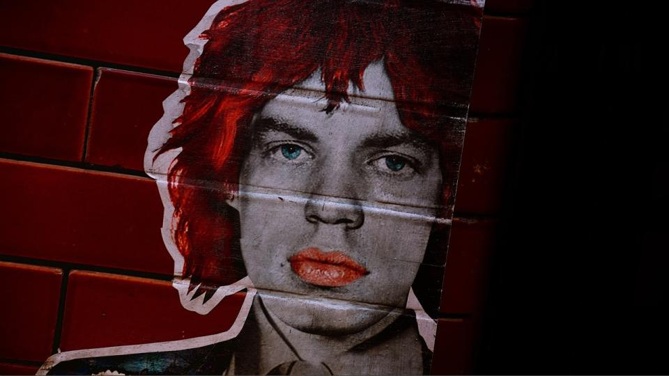 mick jagger, arte callejero, arte de la pared