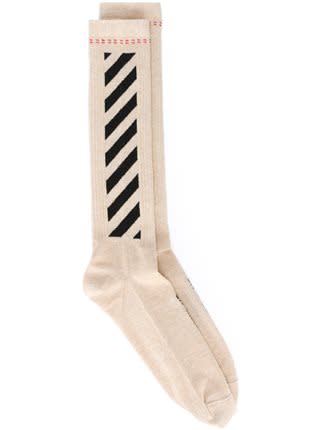 Off-White Stripe Socks