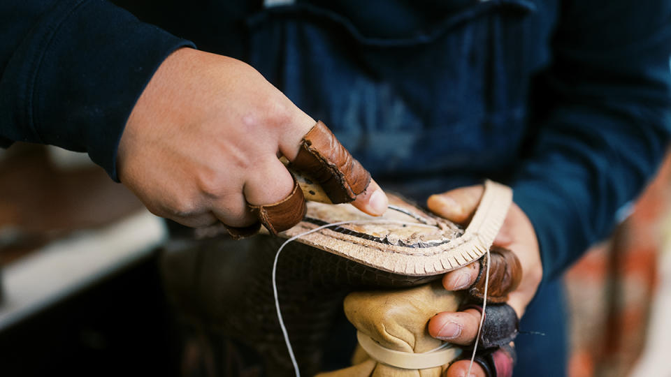 Each pair is made by hand, but the MTO boots cost a fraction of the bespoke alternative. “It’s a way to taste-test a bespoke maker," Parker says.