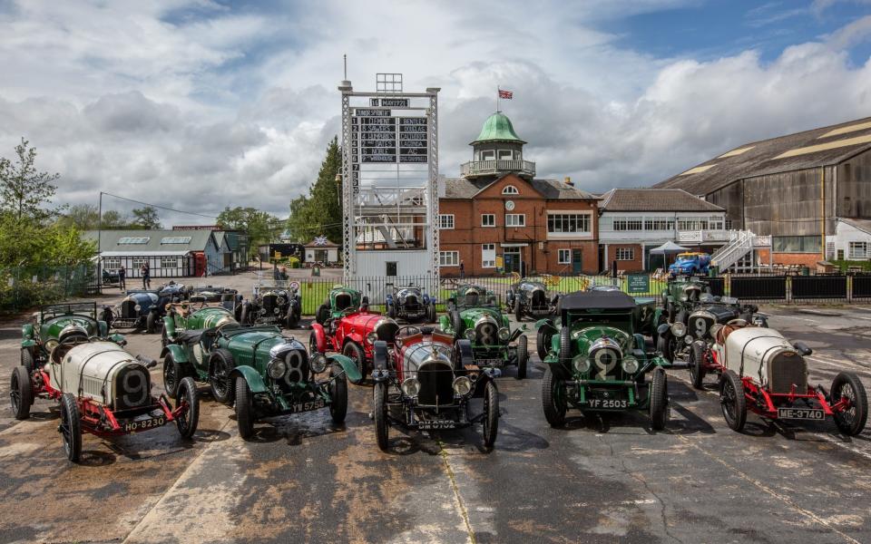 Bentley Drivers Club celebration of the first race win 100 Years ago of a Bentley at Brooklands on 16 May 1921 - Jeff Gilbert