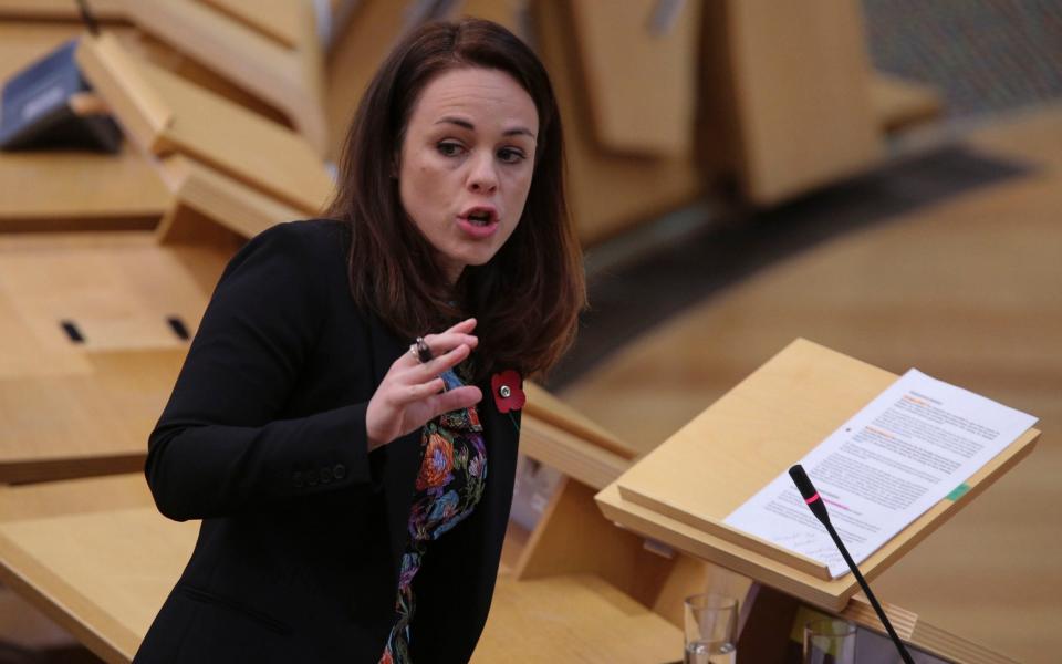 The motion will be debated after a keynote address by Kate Forbes, the SNP finance secretary - Fraser Bremner/PA