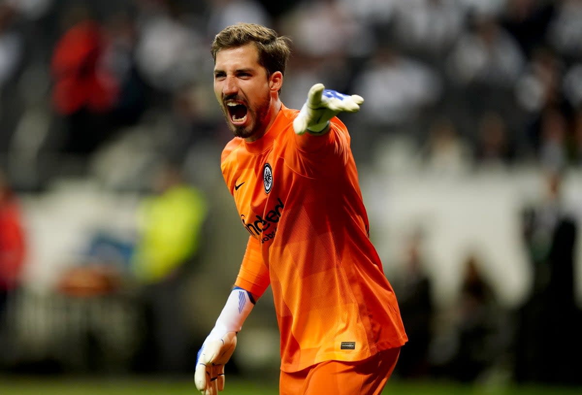 Eintracht Frankfurt’s Kevin Trapp has turned down a move to Manchester United (Mike Egerton/PA) (PA Wire)