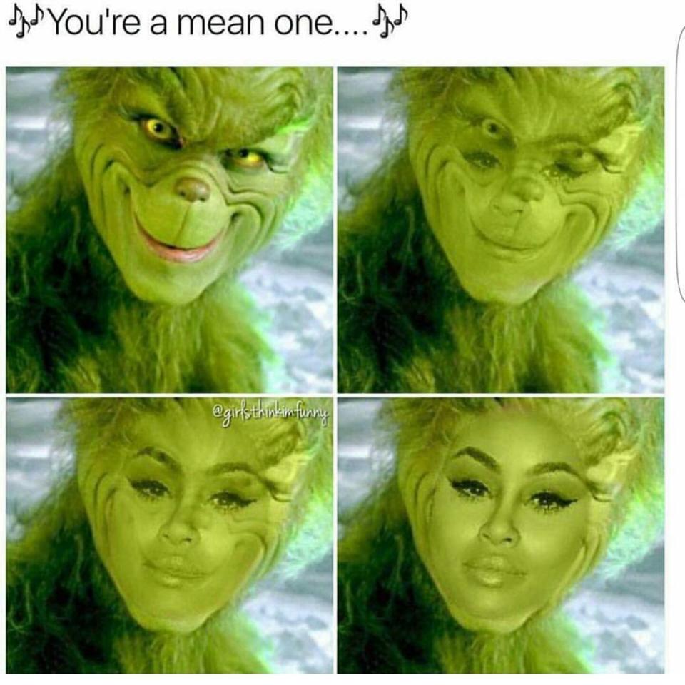 blac chyna as grinch