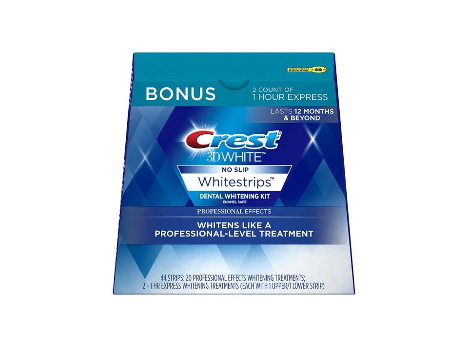 Crest 3D White Professional Effects Whitestrips Whitening Strips Kit, 22 Treatments, $28