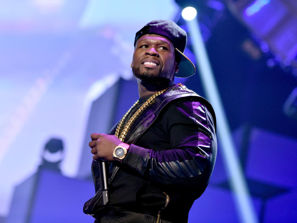 50 Cent Performing On Stage
