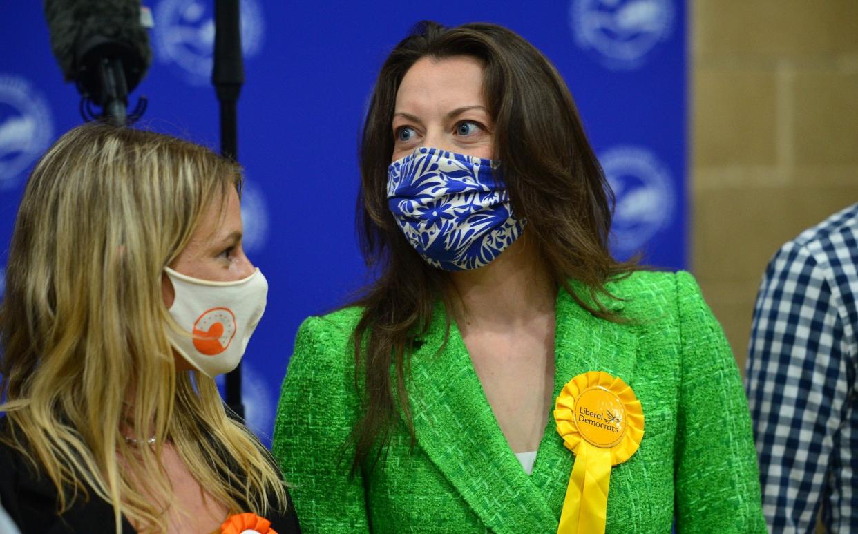 Liberal Democrat candidate Sarah Green who has won the by-election in Chesham and Amersham - Getty Images