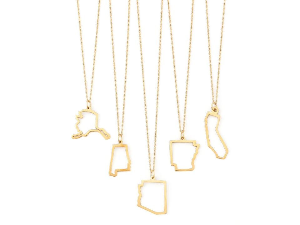 Maya Brenner Designs 14-Karat Gold State Necklaces