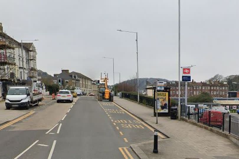 Police responded to the collision on Folkestone Road in an area close to the railway station