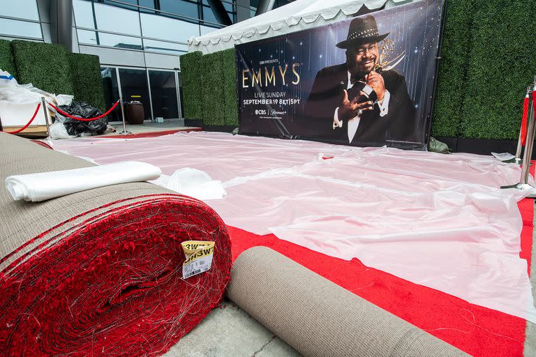 Todos los preparativos en Los Ángeles para una nueva entrega de los premios Emmy a lo mejor de la TV