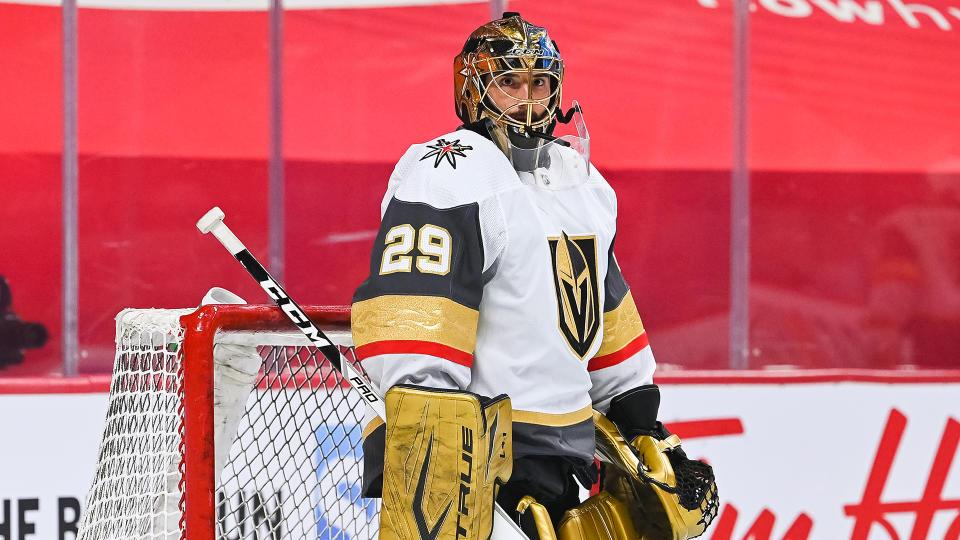 Marc-Andre Fleury has reportedly been traded to Chicago. (Photo by David Kirouac/Icon Sportswire via Getty Images)