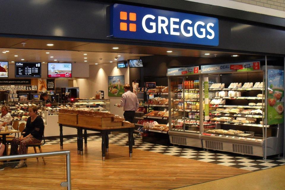 Some stores are accepting cash payments only  (Greggs/PA) (PA Media)