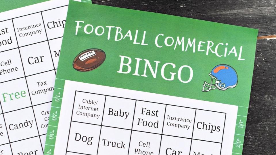 tailgate games football commercial bingo