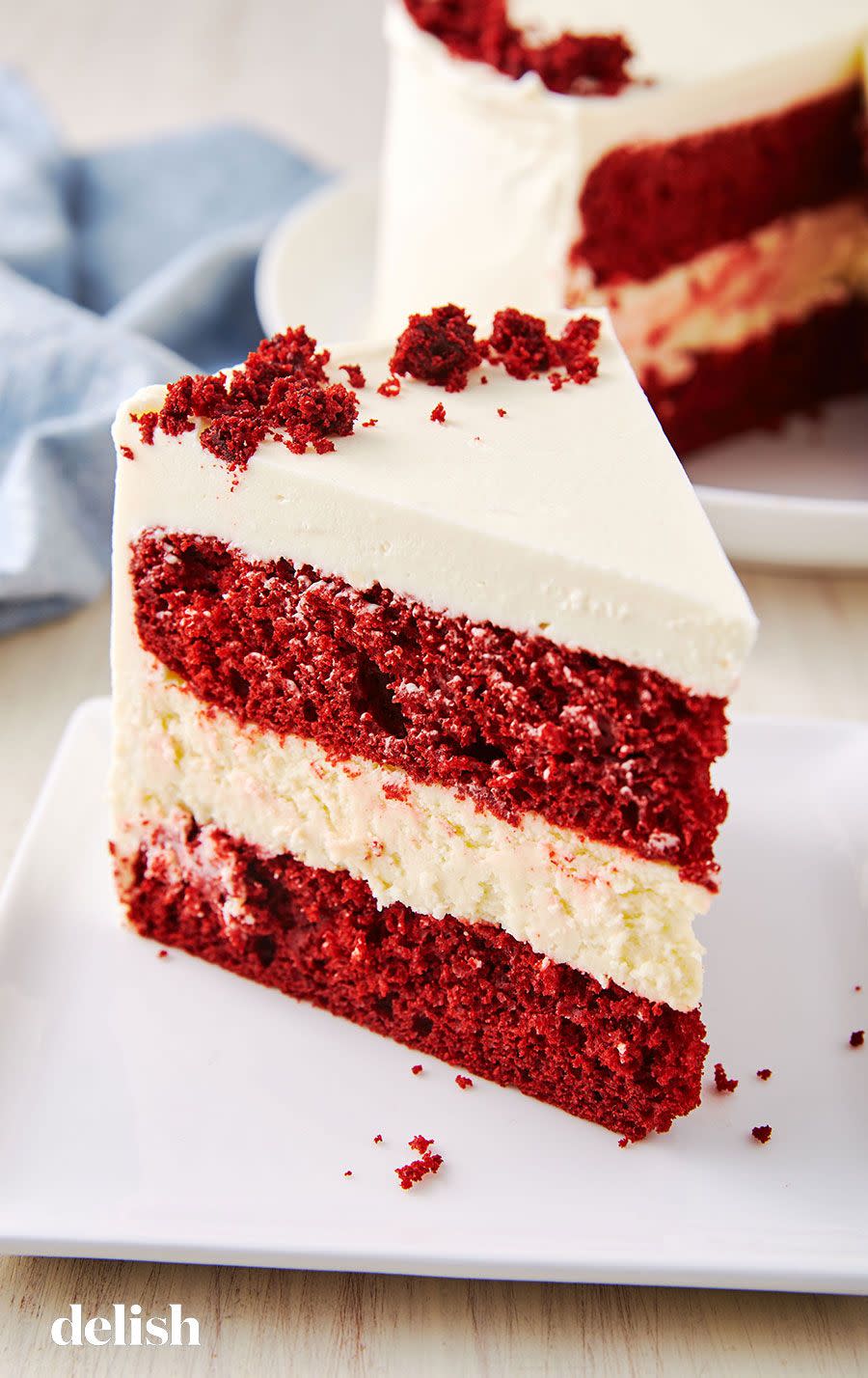 <p>Talk about a stunner. This layer cake will sleigh your holiday dessert table.</p><p>Get the recipe from <a href="https://www.delish.com/cooking/recipe-ideas/recipes/a50687/red-velvet-cheesecake-cake-recipe/" rel="nofollow noopener" target="_blank" data-ylk="slk:Delish;elm:context_link;itc:0;sec:content-canvas" class="link ">Delish</a>.</p>