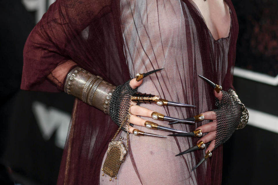 Chappell Roan, accessories detail, at the 2024 MTV Video Music Awards held at the UBS Arena in Elmont, New York on September 11, 2024.