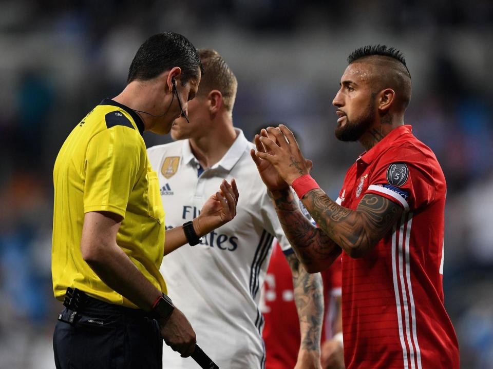 Arturo Vidal's red card was one of a number of controversial incidents (Getty)