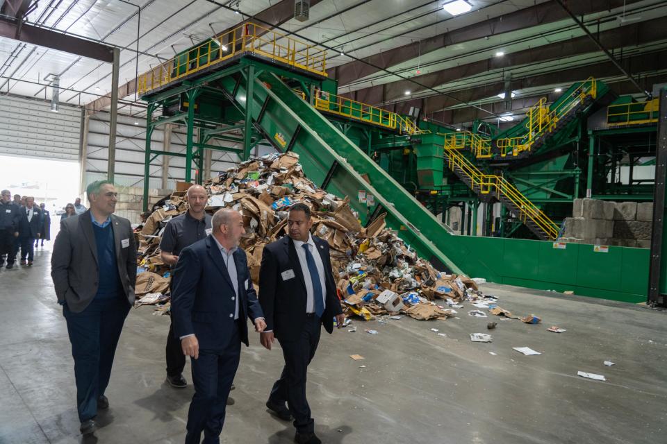 Atlantic Coast Recycling held a ribbon cutting for their new state of the art recycling facility in Passaic, NJ on Friday April 19, 2024. In January of 2021, an 11 alarm fire destroyed the recycling facility.