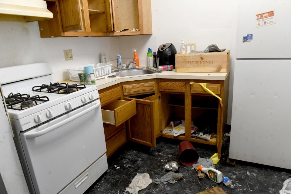 This Victory Square apartment has been abandoned since February and not been cleared out, attracting rodents and other pests.