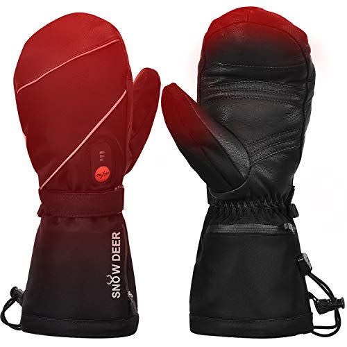 8)  Heated Ski Mittens