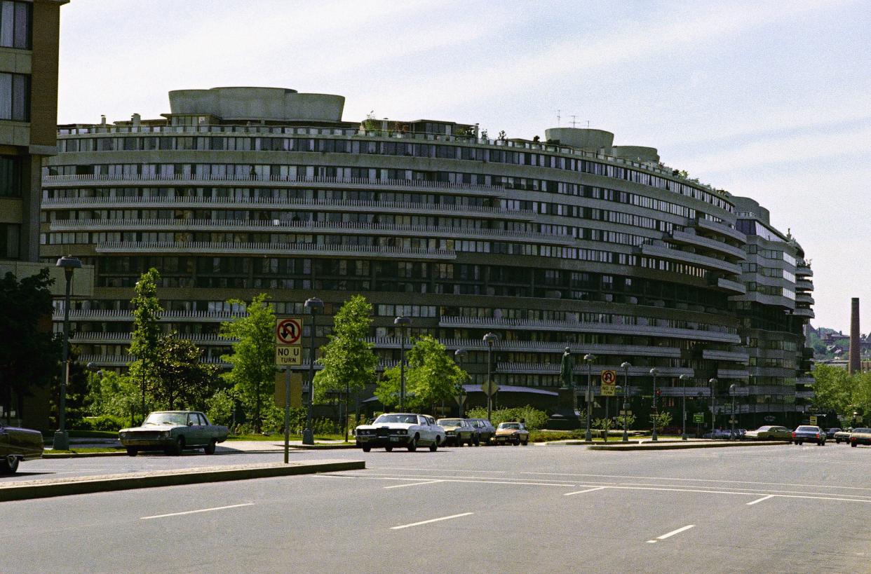 An exterior view of Watergate office building on Jan. 12, 1973 in Washington, D.C. 