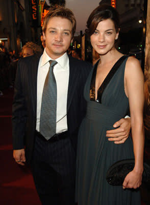 Jeremy Renner and Michelle Monaghan at the LA premiere of Warner Bros. Pictures' North Country