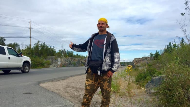 Hitchin' a ride for 17 years: Polish world traveller crosses Yellowknife off list