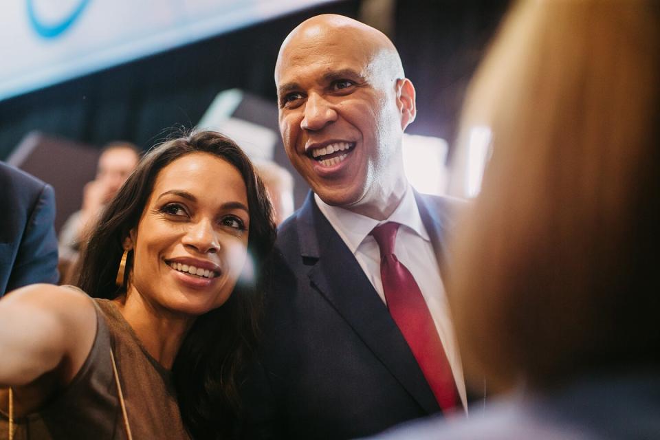 Cory Booker Rosario Dawson