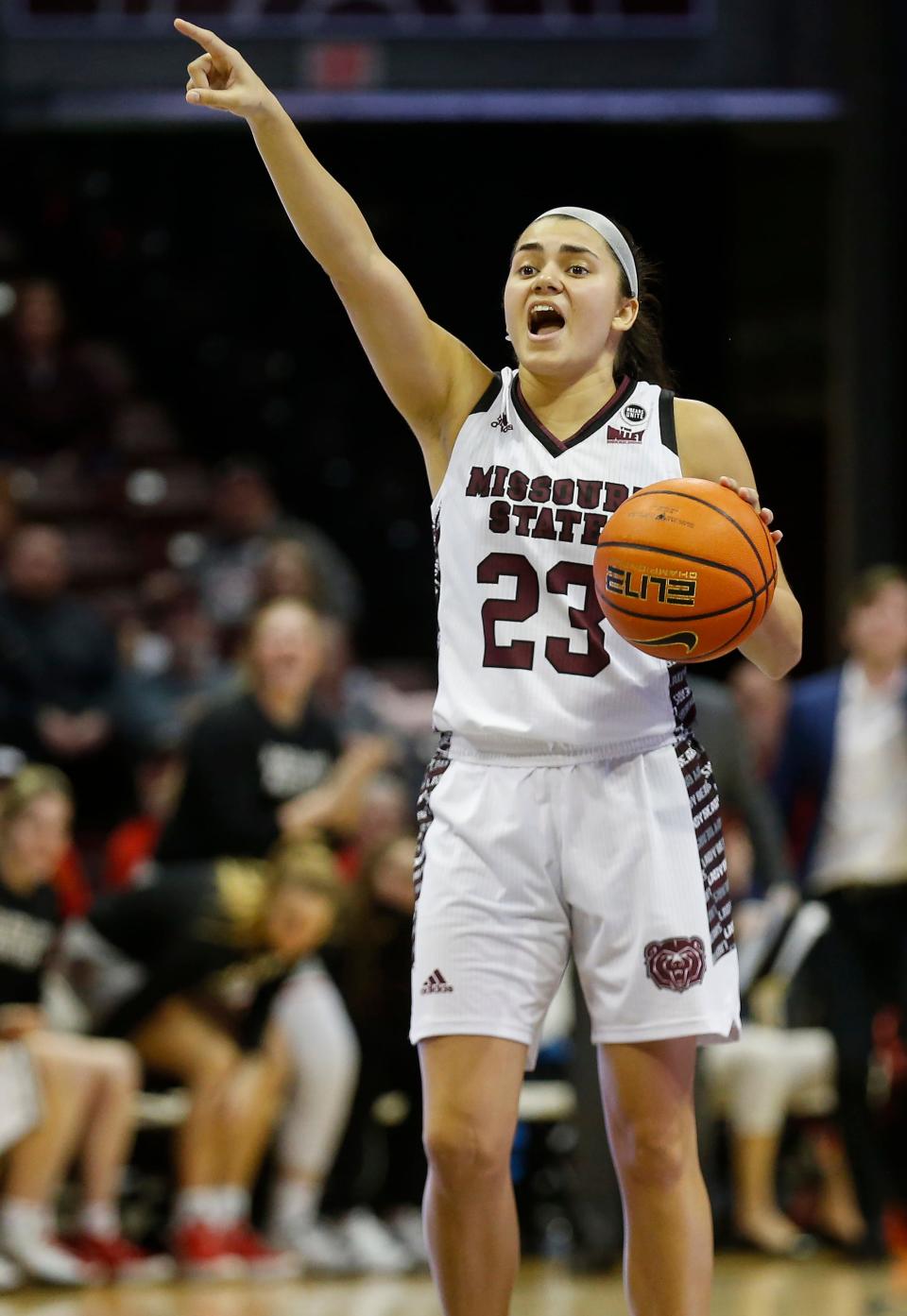 Mya Bhinhar, of Missouri State, during the Lady Bears game against Illinois State at JQH Arena on Saturday, Jan. 22, 2022.