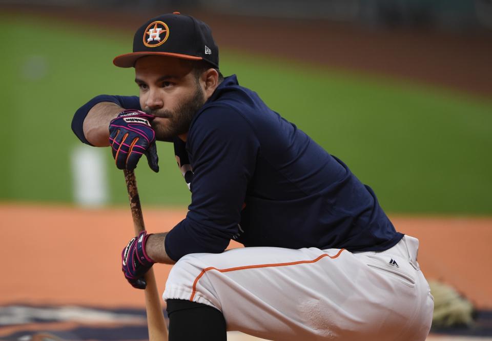 José Altuve once again racked up a ton of hits to lead the league in batting average. (AP Photo/Eric Christian Smith)