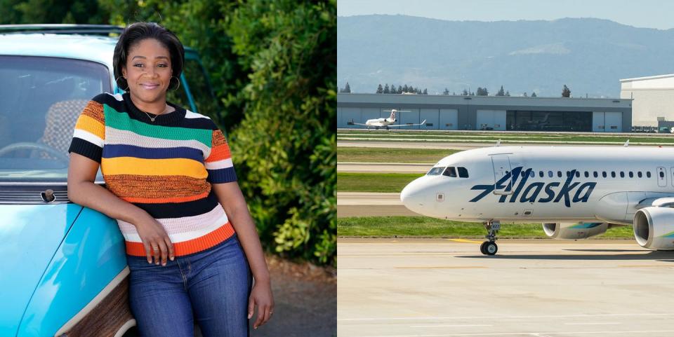 Tiffany Haddish, Alaska Airlines Ground Staff