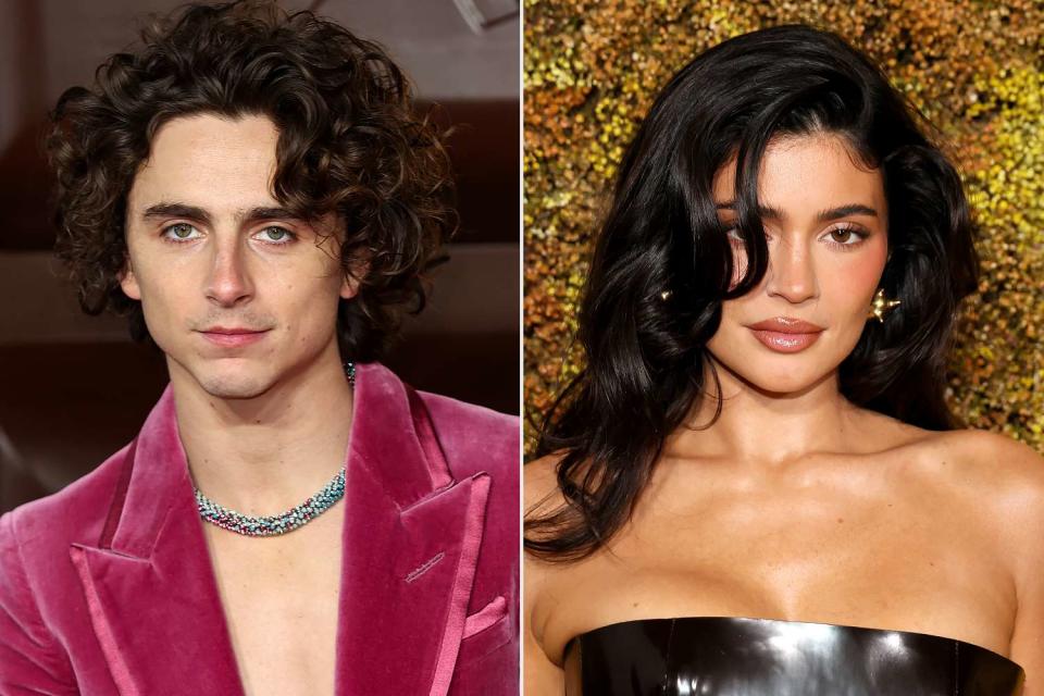 <p>Mike Marsland/WireImage; Dia Dipasupil/Getty </p> Timothée Chalamet at "Wonka" London premiere on Nov. 28; Kylie Jenner at WSJ Magazine Innovator Awards on Nov. 1, 2023 in New York City.